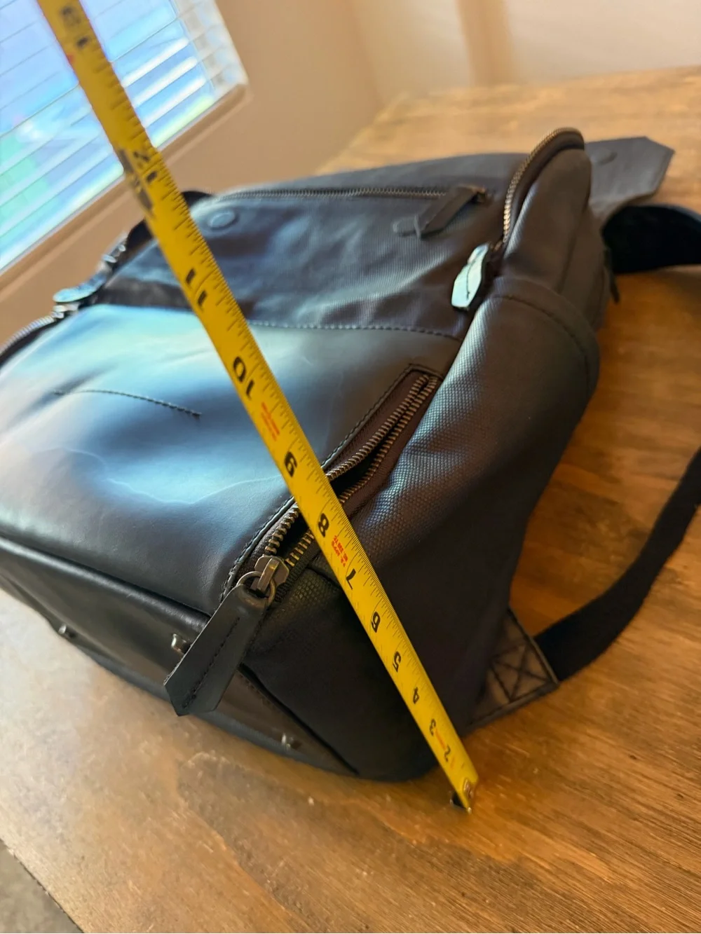 atlas black backpack vegan